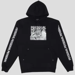 A Silent Joint Hooded Sweatshirt - Black