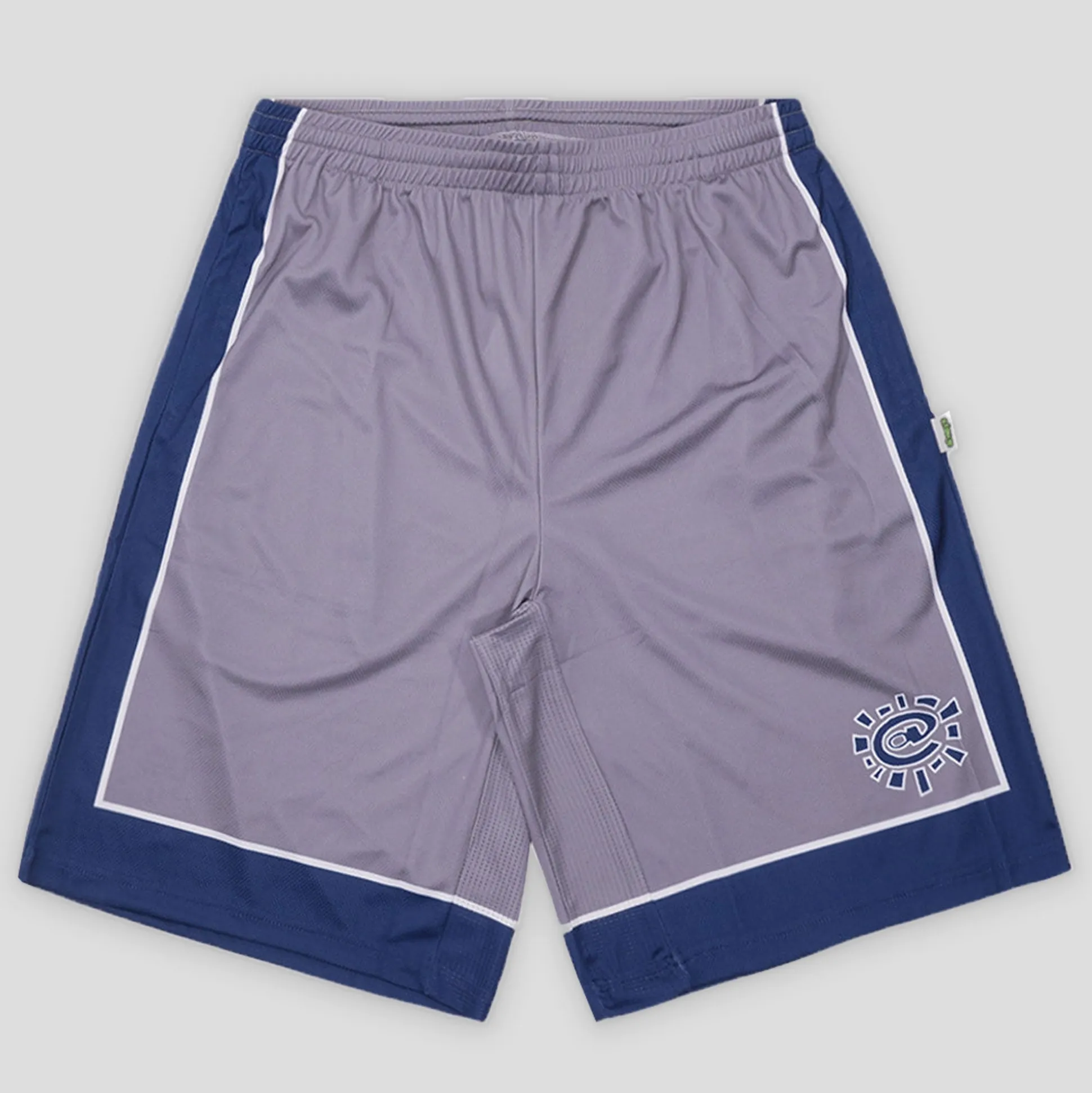 Always Do What You Should Do Court Shorts - Grey/Navy