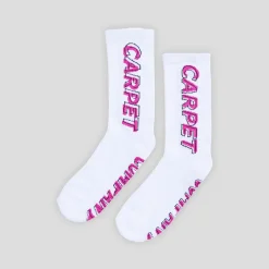Carpet Company Misprint Sock - White / Pink