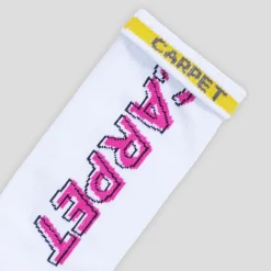 Carpet Company Misprint Sock - White / Pink