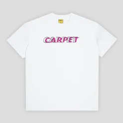 Carpet Company Misprint Tee - White / Metallic Pink