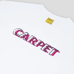 Carpet Company Misprint Tee - White / Metallic Pink