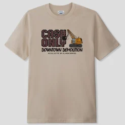 Cash Only Demolition Tee - Sand