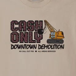 Cash Only Demolition Tee - Sand