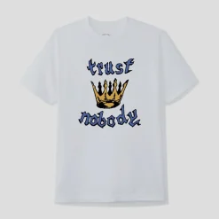 CASH ONLY "TRUST NOBODY" TEE WHITE