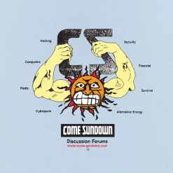 Come Sundown Forums Tee - Powder Blue