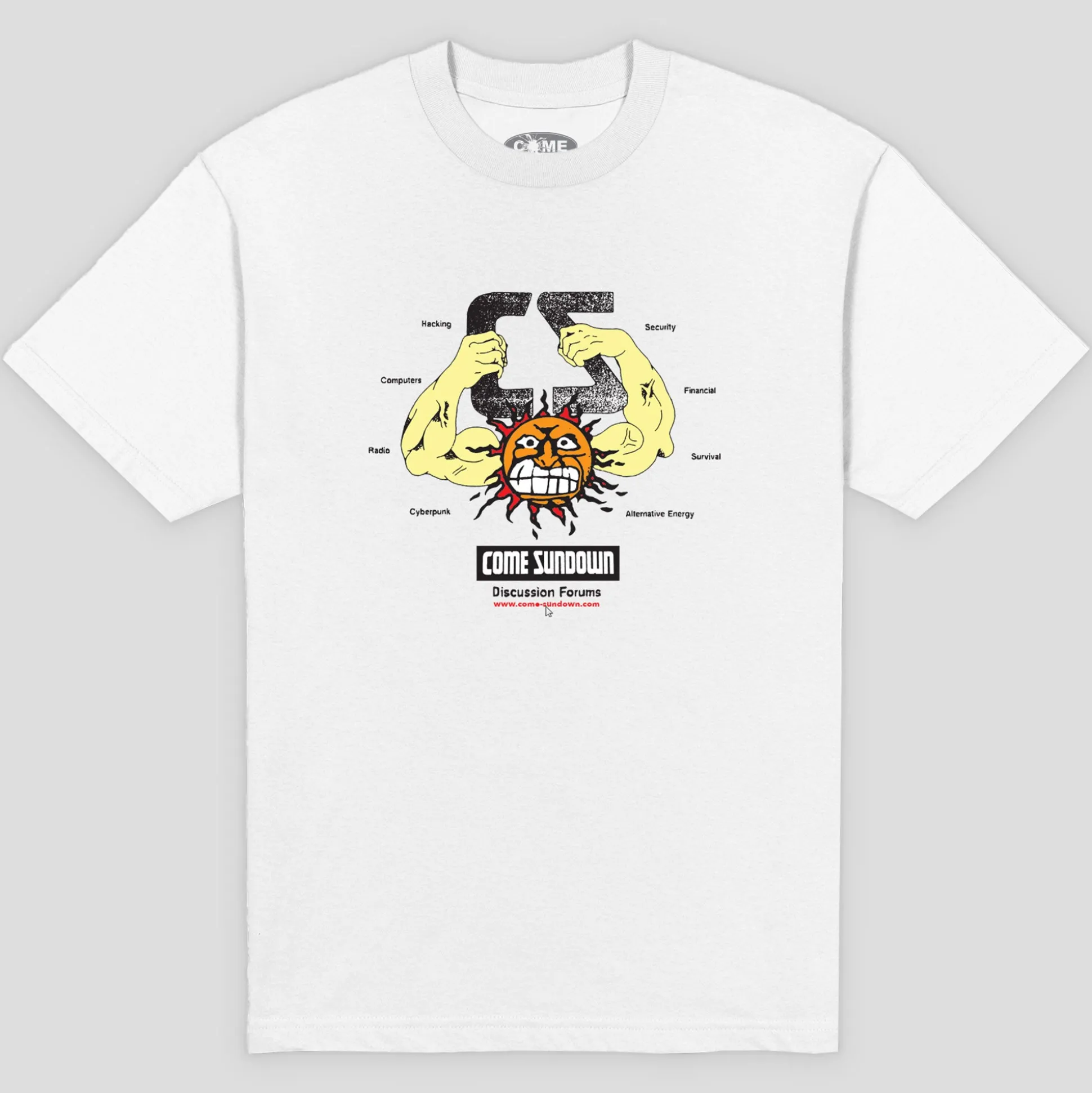 Come Sundown Forums Tee - White