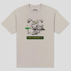 Come Sundown Only Judge Can God Me Tee - Steel