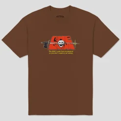 Come Sundown Split Tee - Brown