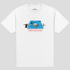 Come Sundown Split Tee - White