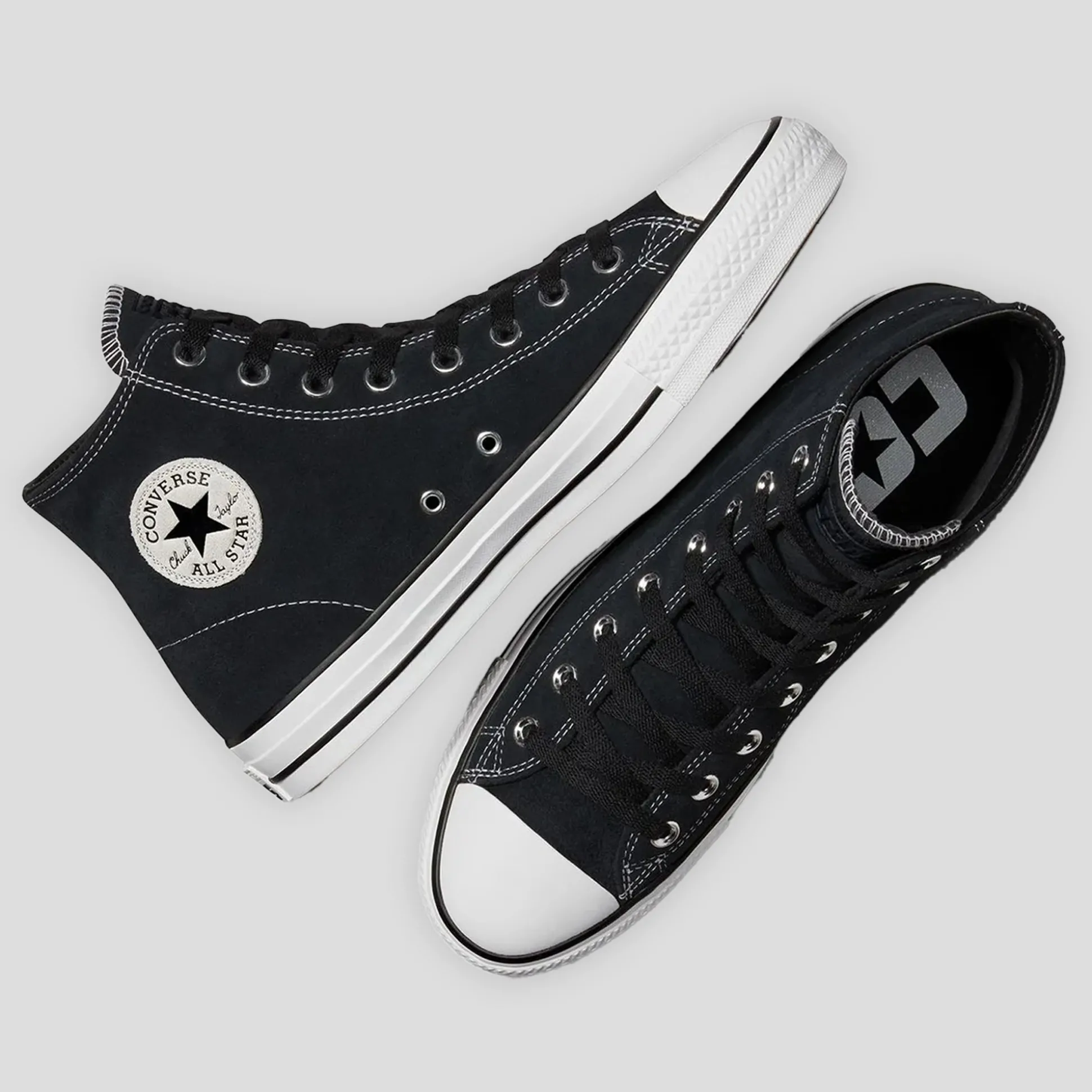 Converse Cons CTAS Pro Suede High Top - Black / Black / White