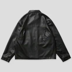 Evisen High Bridge Leather Jacket - Black
