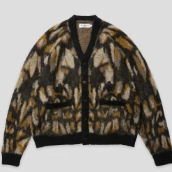 Evisen Skull Camo Cardigan - Black