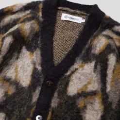 Evisen Skull Camo Cardigan - Black
