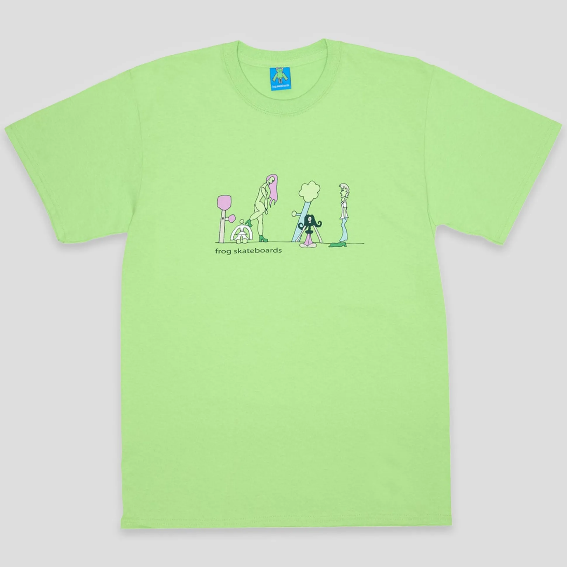 Frog Skateboards Tee Memories 1000 - Lime