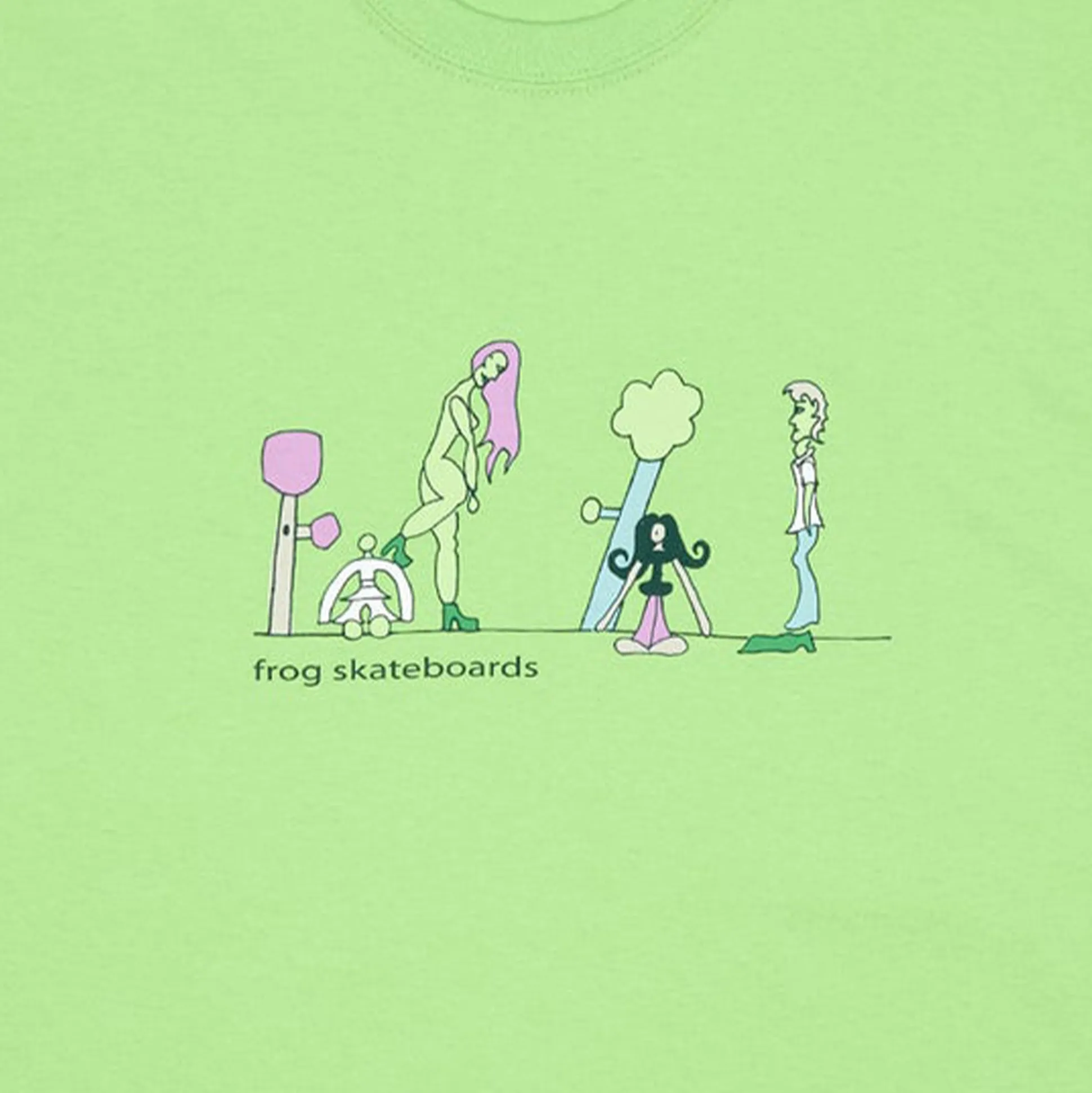 Frog Skateboards Tee Memories 1000 - Lime