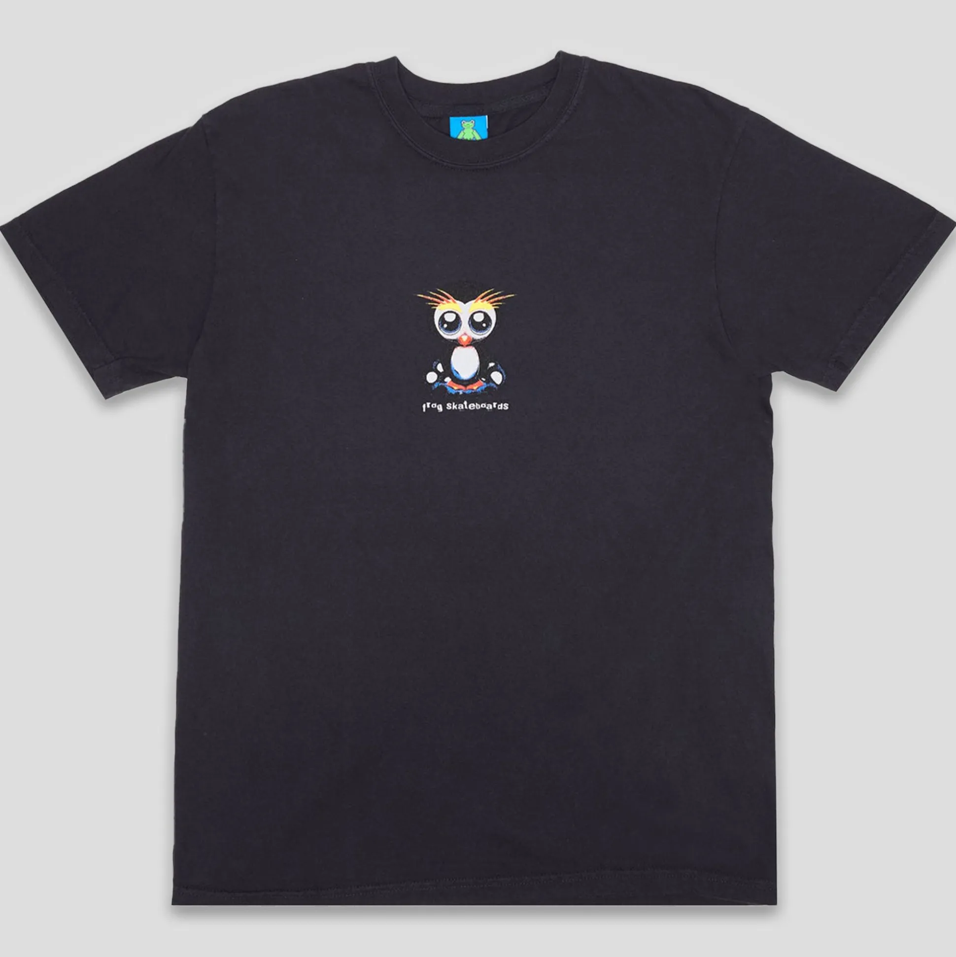 Frog Skateboards Tee Secret Penguin - Black
