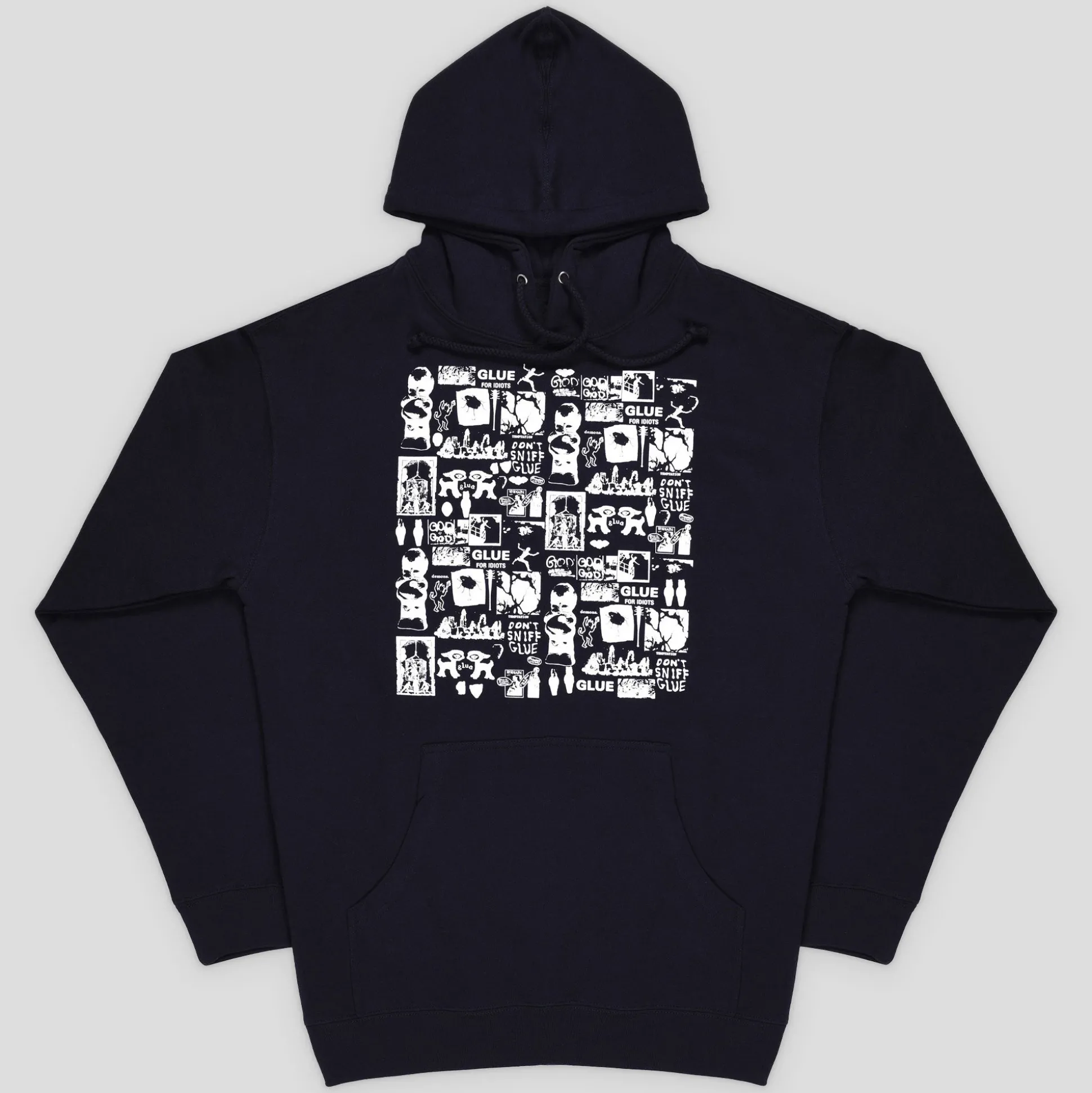 Glue Skateboards Pinned Hoodie - Navy