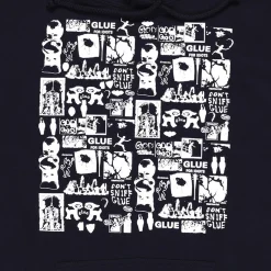 Glue Skateboards Pinned Hoodie - Navy