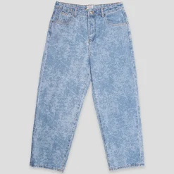 Hoddle 16 Ounce Denim Ranger Jean - Laser Paint Splatter Light Wash Bl