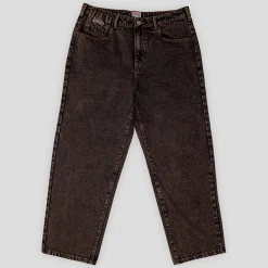 Hoddle 16 Ounce Ranger Jeans - Dark Brown Acid Wash