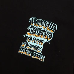 HODDLE "BISTRO" TEE BLACK