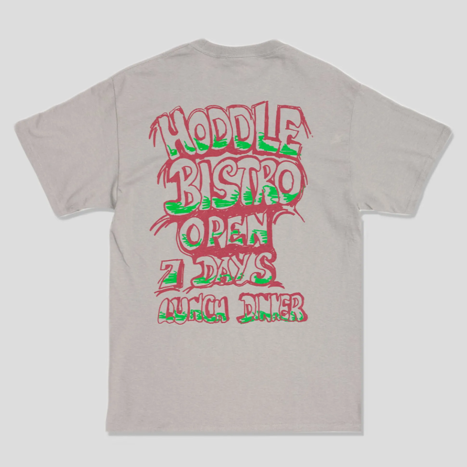 HODDLE "BISTRO" TEE GREY