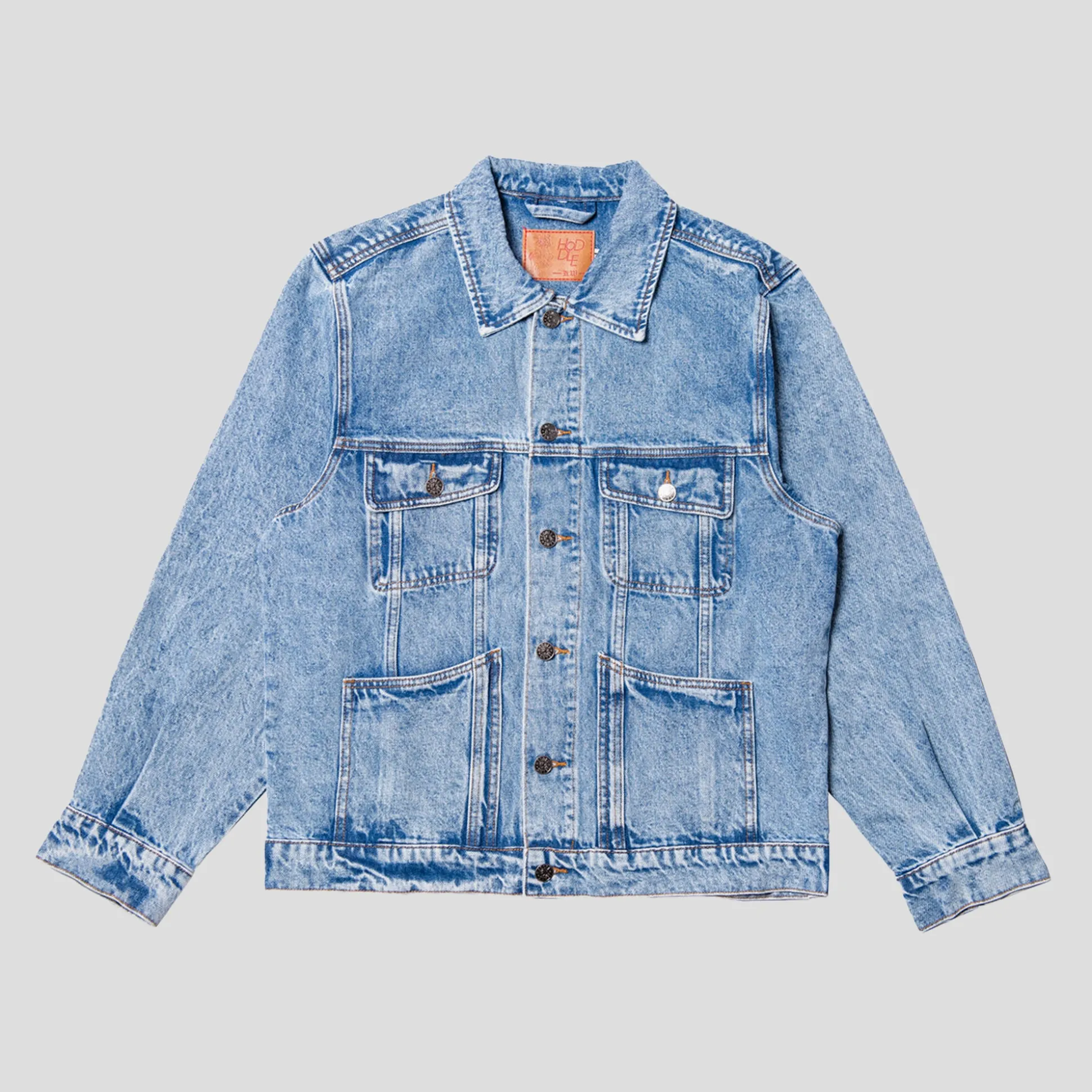 Hoddle Denim Trucker Jacket - Light Blue
