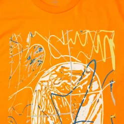 HODDLE "GLOBE" TEE ORANGE