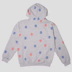 Hoddle Jeans Dot Logo Hoodie - Grey