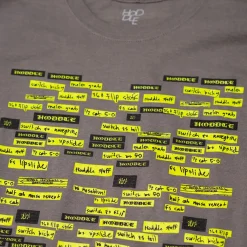 HODDLE "LIST" TEE GREY