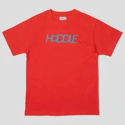 Hoddle Logo Tee - Crimson / Blue