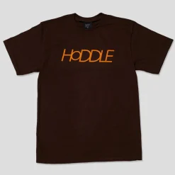 HODDLE "LOGO" TEE BROWN/ORANGE
