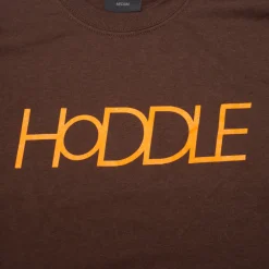 HODDLE "LOGO" TEE BROWN/ORANGE