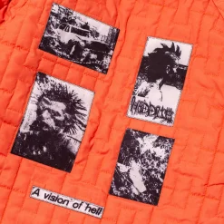 Hoddle M1 Reversible Bomber Jacket - Navy / Safety Orange