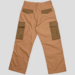 Hoddle Pleated Ripstop Cargo Pants - Tan / Khaki