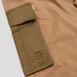 Hoddle Pleated Ripstop Cargo Pants - Tan / Khaki