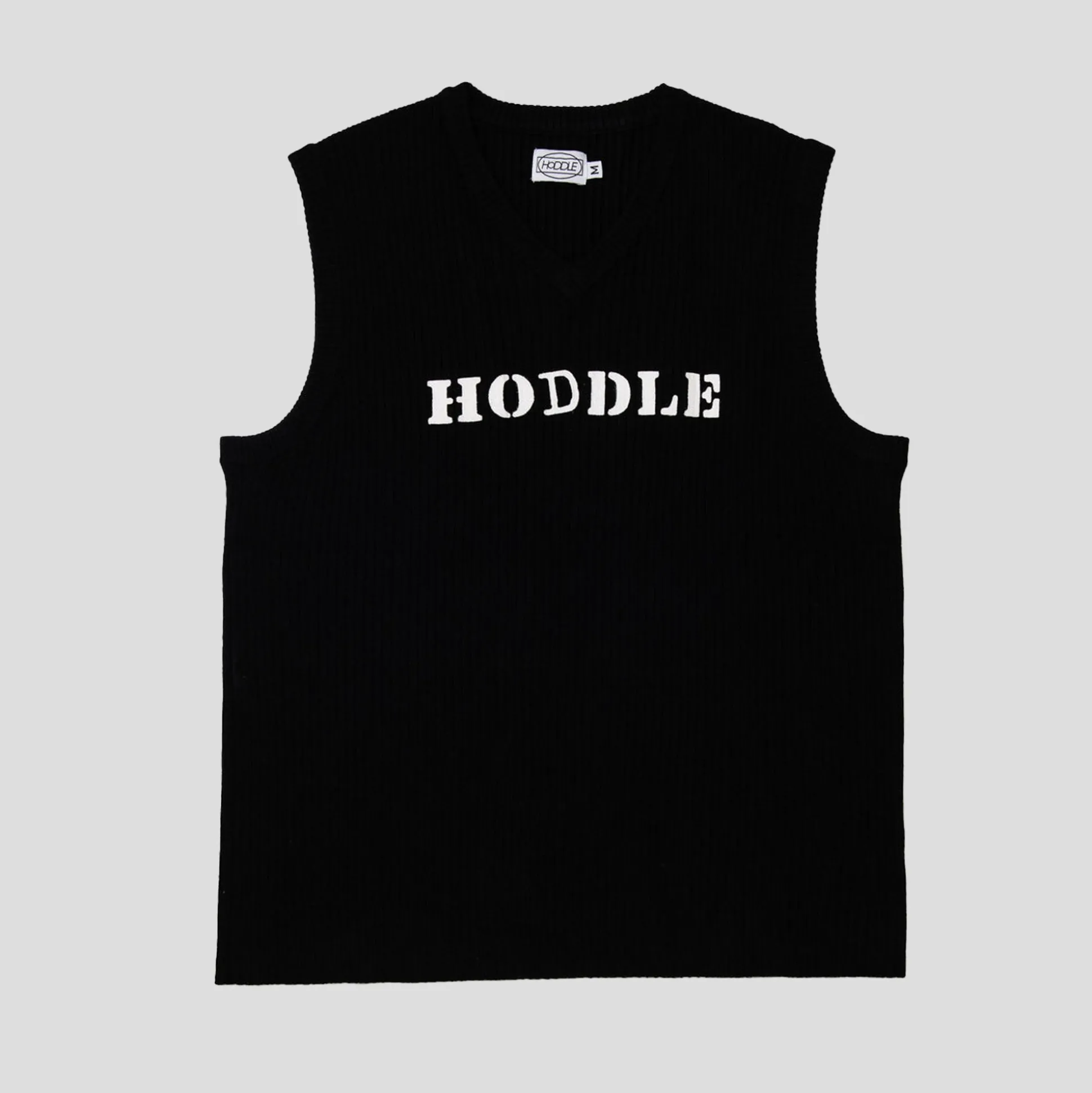 Hoddle Ribbed Vest - Black