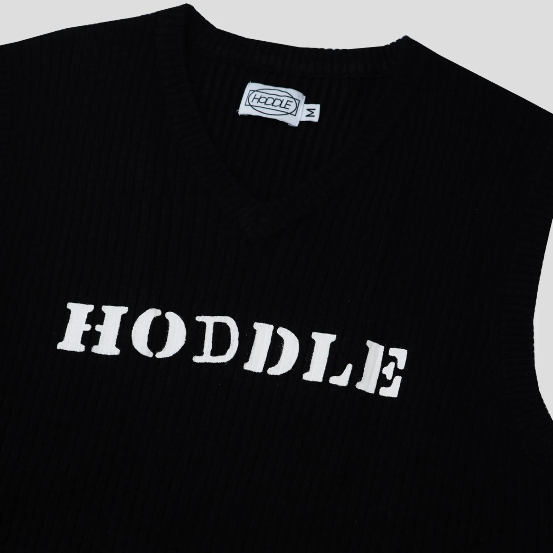 Hoddle Ribbed Vest - Black