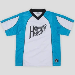 Hoddle Spider Football Jersey - White / Blue