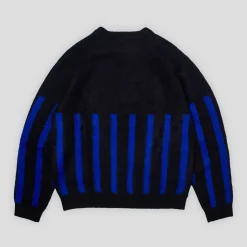Hoddle Star Above Mohair Football Heavy Weight Knit - Black / Navy