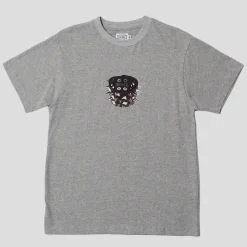 Hoddle Stud Tee - Grey Heather