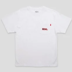 Hoddle Thunderdome Pocket Tee - White