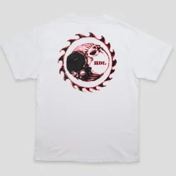 Hoddle Thunderdome Pocket Tee - White
