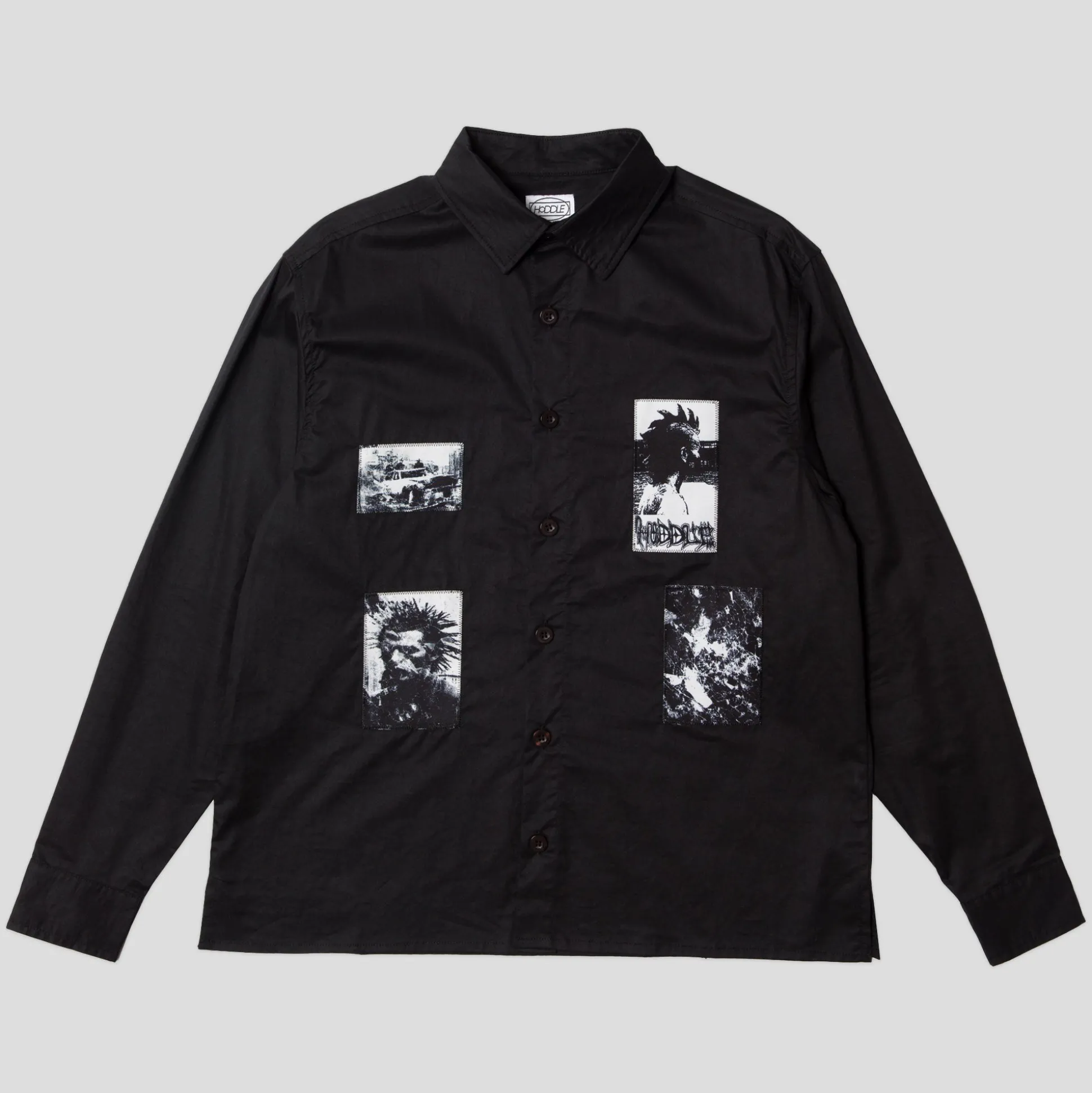 Hoddle Vision Of Hell Oxford Shirt - Black