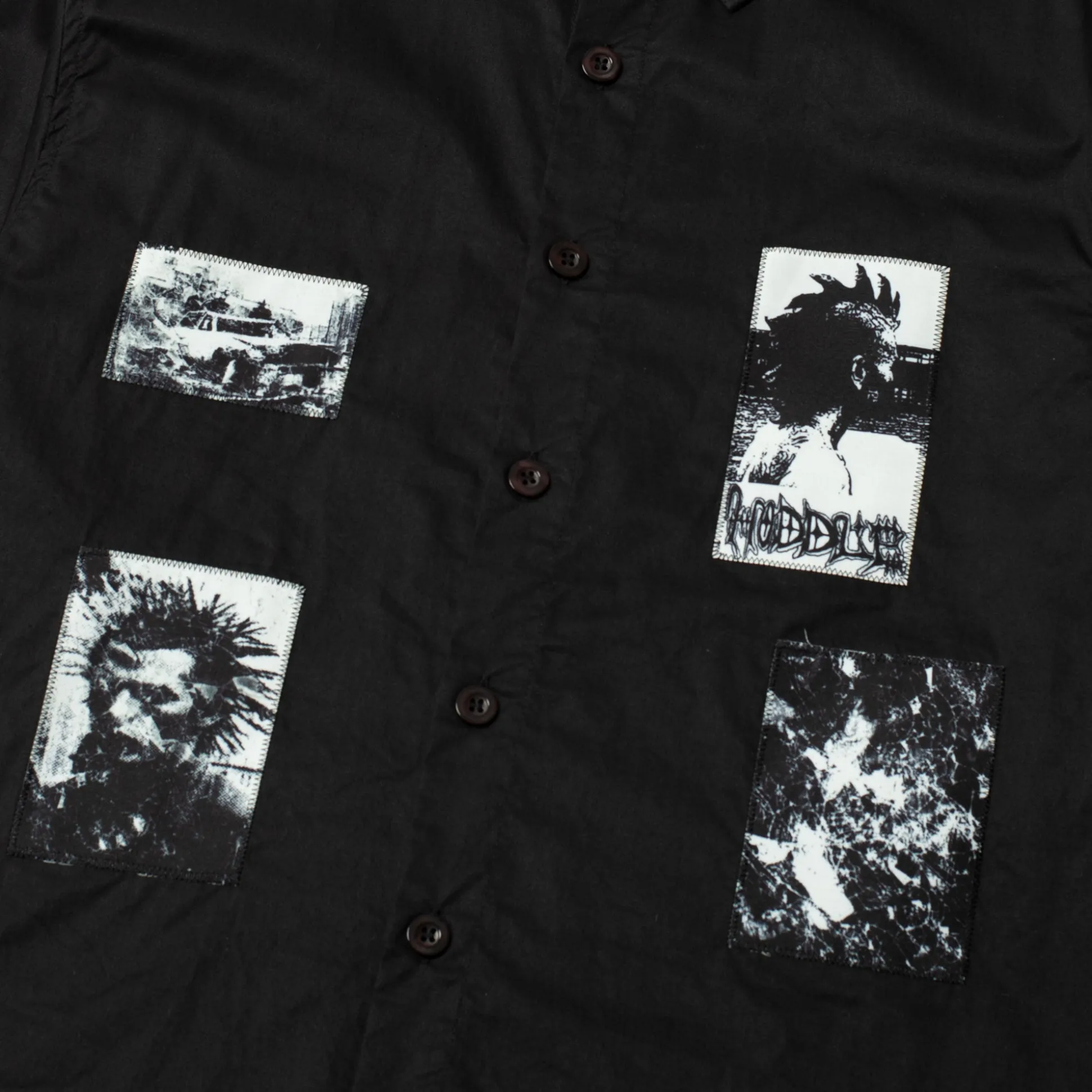 Hoddle Vision Of Hell Oxford Shirt - Black