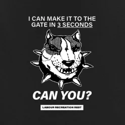 Labour Rest Recreation 3 Seconds T-Shirt - Black