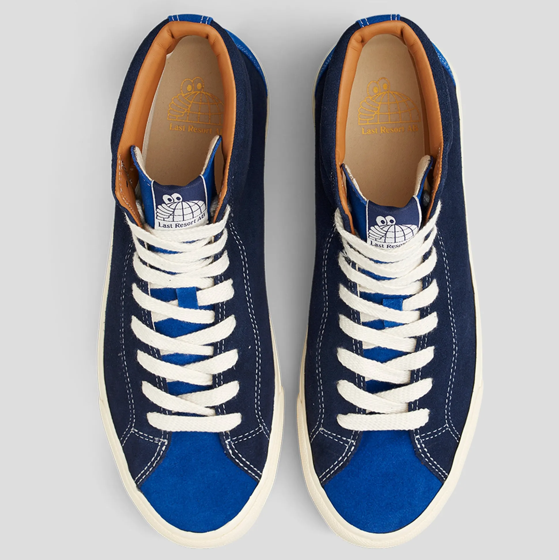 LAST RESORT AB "VM003 SUEDE HI" SHOE DUO BLUE/WHITE