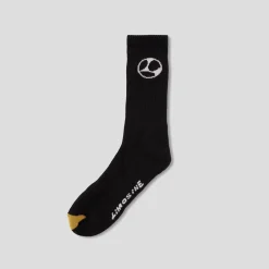 Limosine Gold Toe Sock - Black