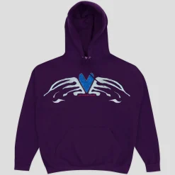 Limosine Hear Wings Hood - Dark Purple